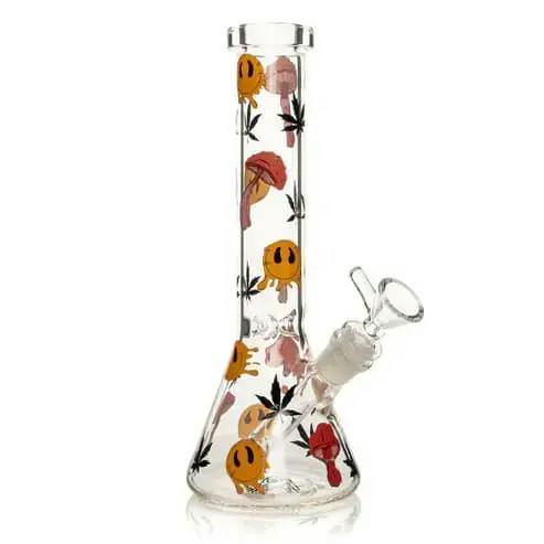 10" Smiley Shroom Bong