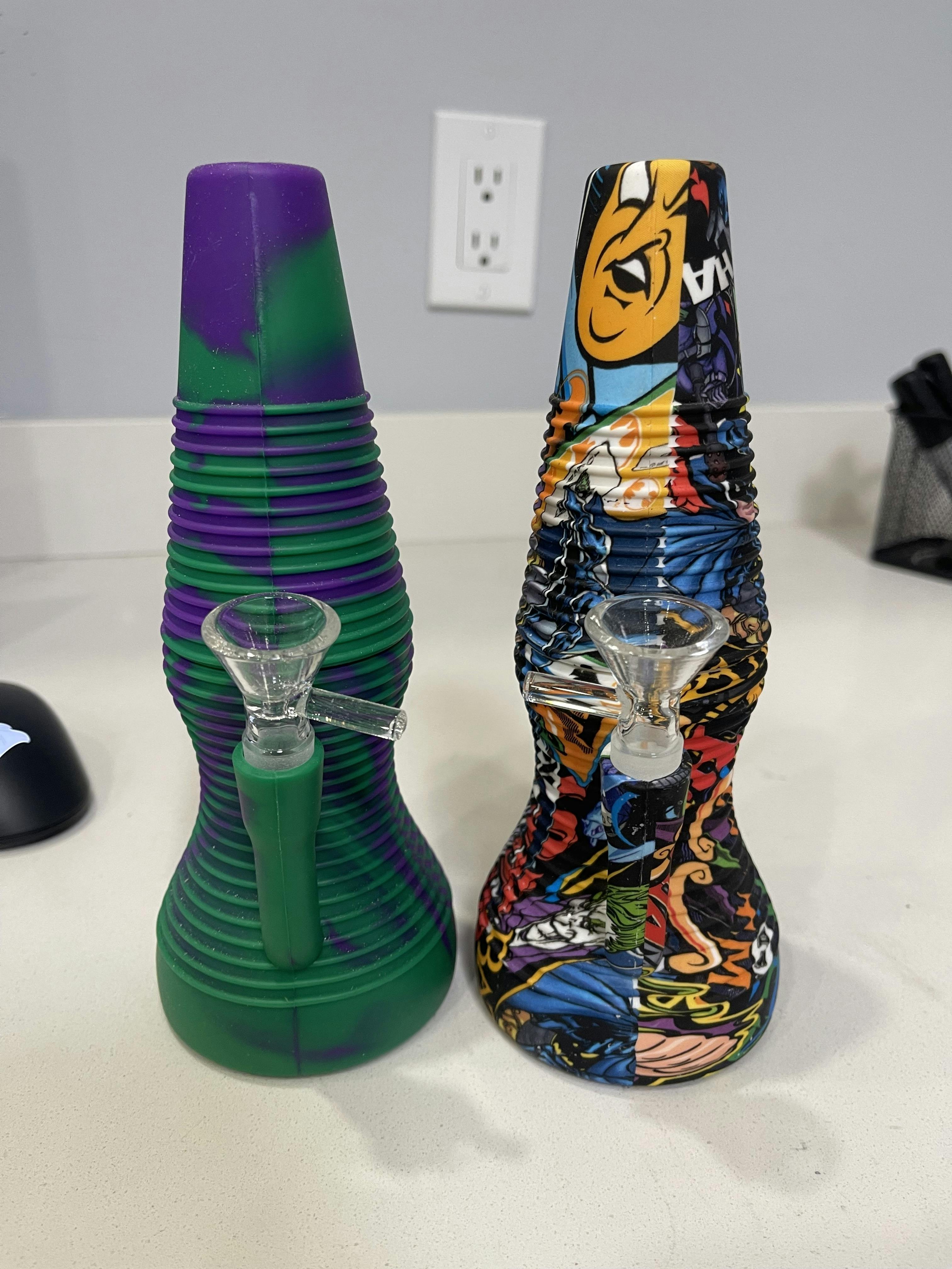 Bamboo Blaze - Silicone Lava Lamp Bong - Pattern/Assorted
