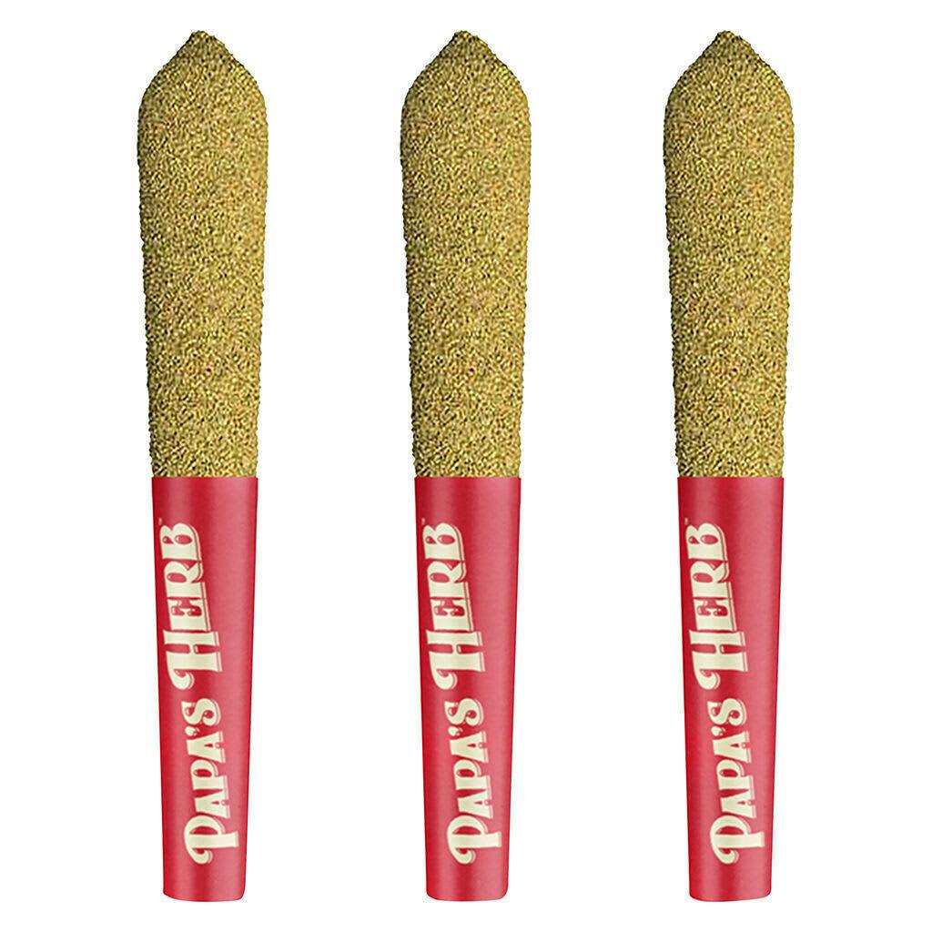 Papa's Herb - Lil Papa's - Triple Indica Infused Watermelon Z Pre-Roll 3x0.47g Distillates /