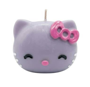 Decorative Kitty Scented Candle - Purple