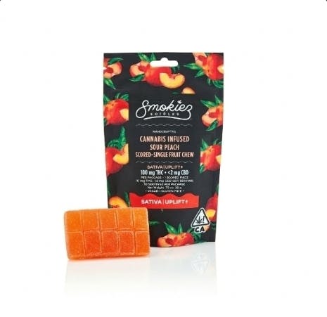 Smokiez: Sour Peach Scored