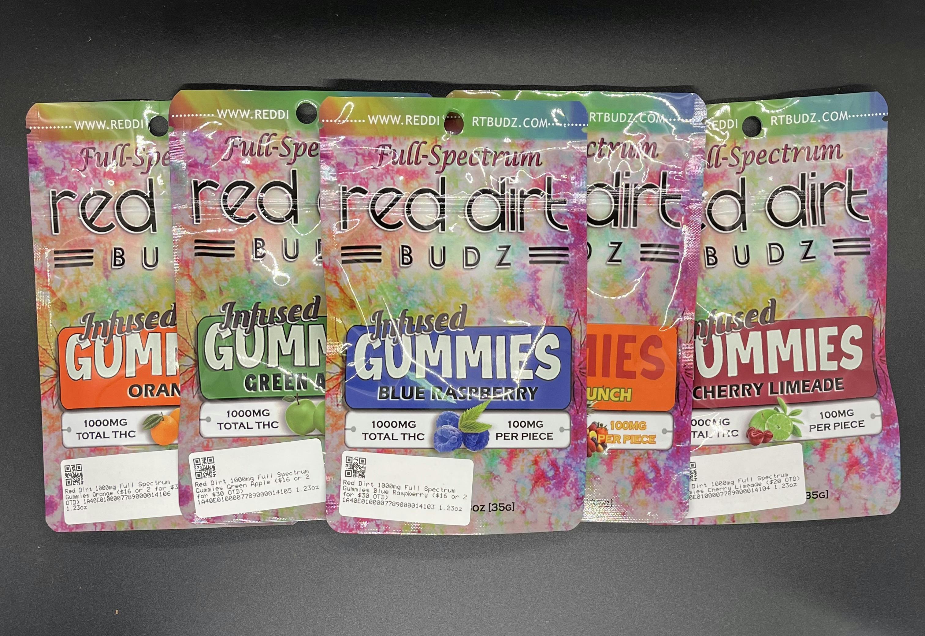 Cherry - 1000mg Red Dirt Gummies | Gummies | 10pk | 100mg/ea