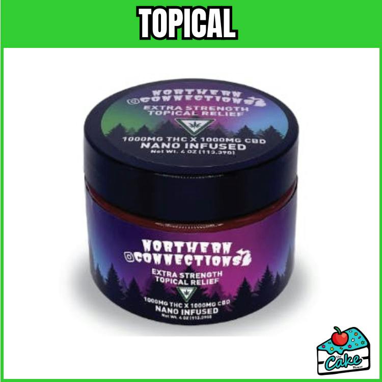 Northern Connections - 1:1 Extra Strength Topical Relief - 1000mg THC x 1000 CBD