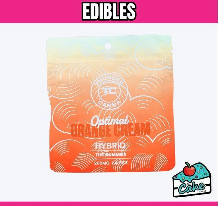 Thunder Canna - 200mg Gummies - Optimal Orange Cream
