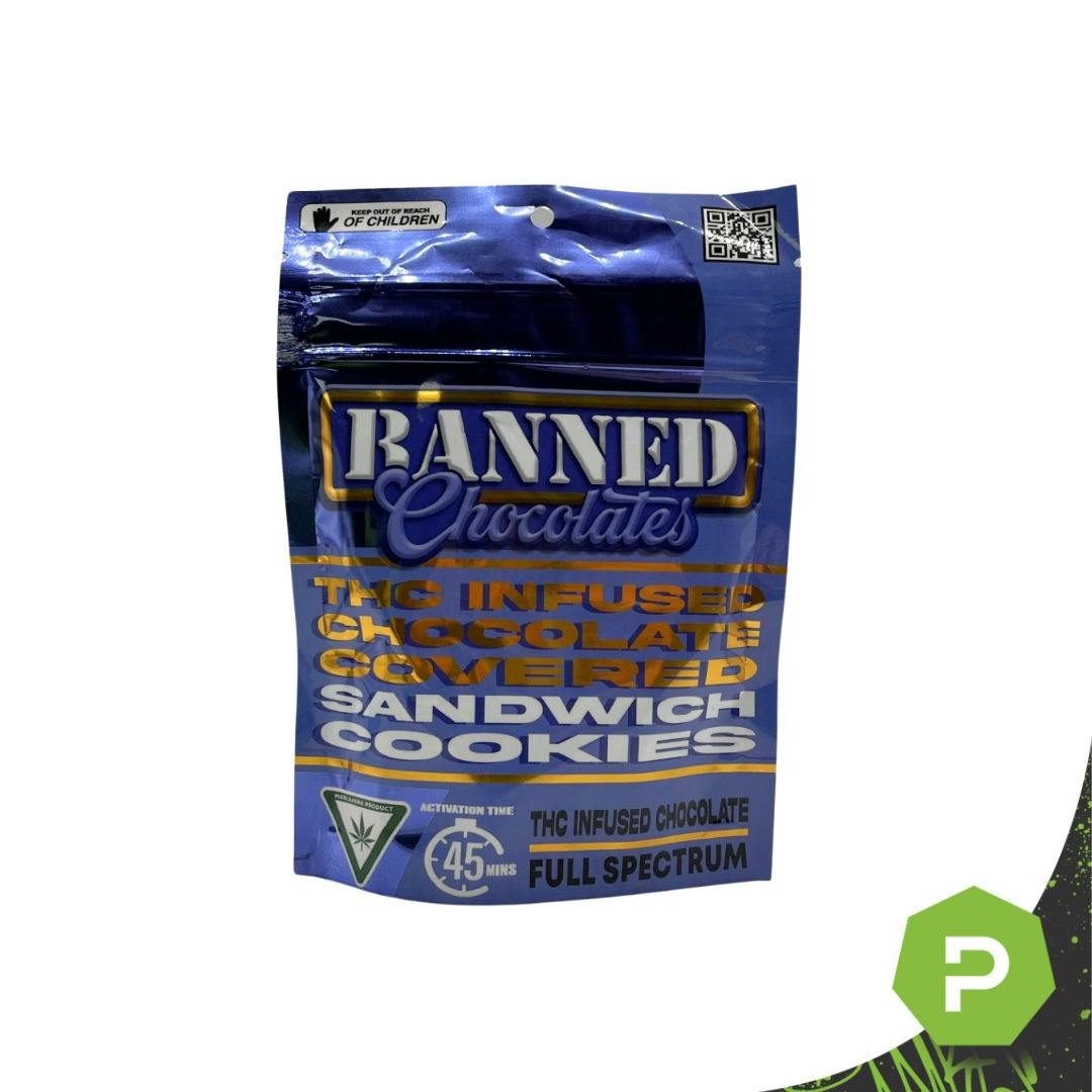 Banned | 200mg Treats | Chocolate Covered Sandwich Cookies