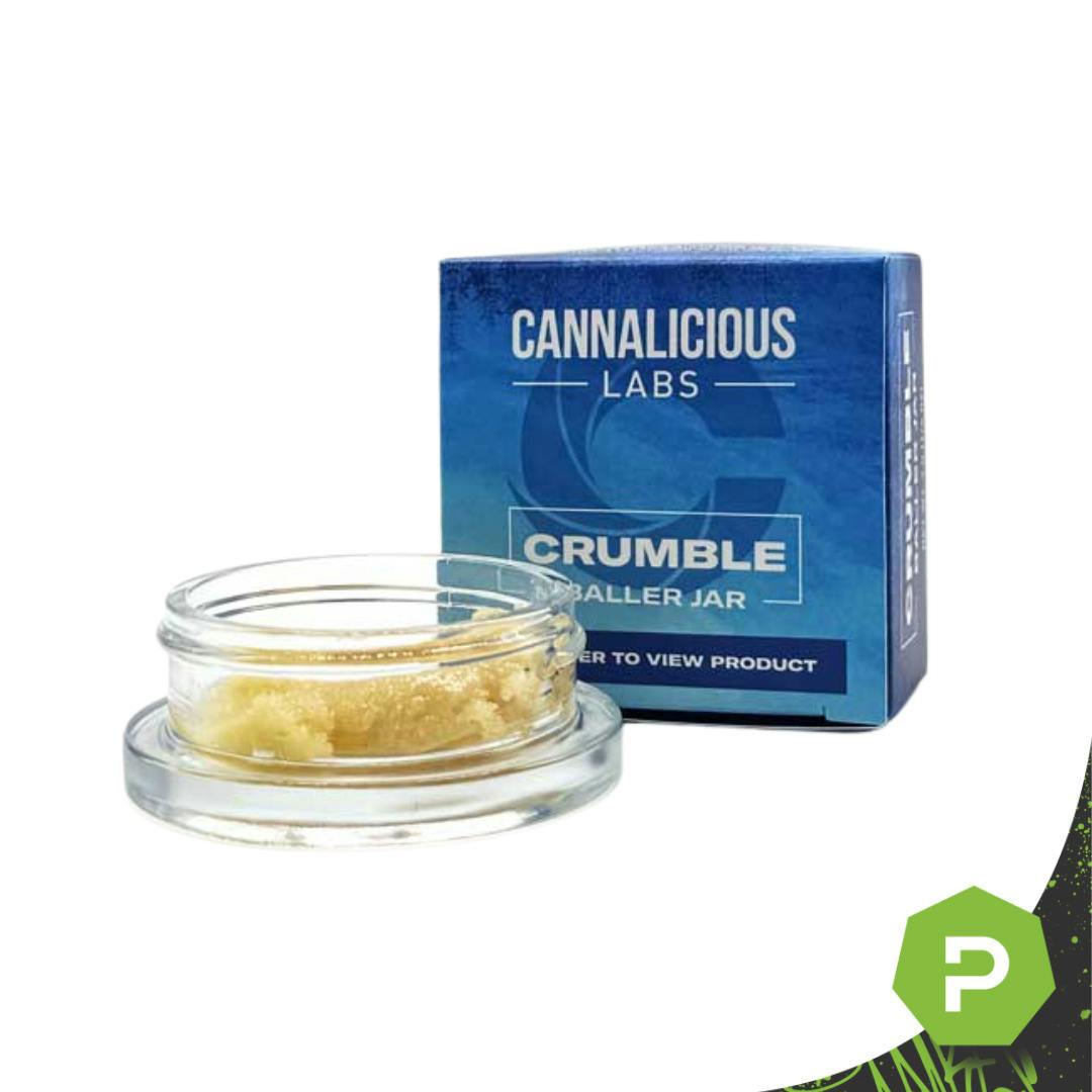 Cannalicious | 7g Crumble Baller Jar | Biker Kush