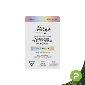 Mary's | 50mg Rosin Transdermal Patch 2pk | Power Lotus Cookies