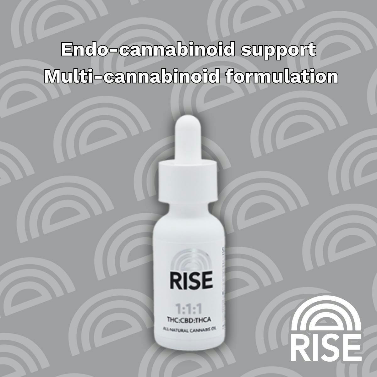 RISE 1:1:1 Tincture – 600MG