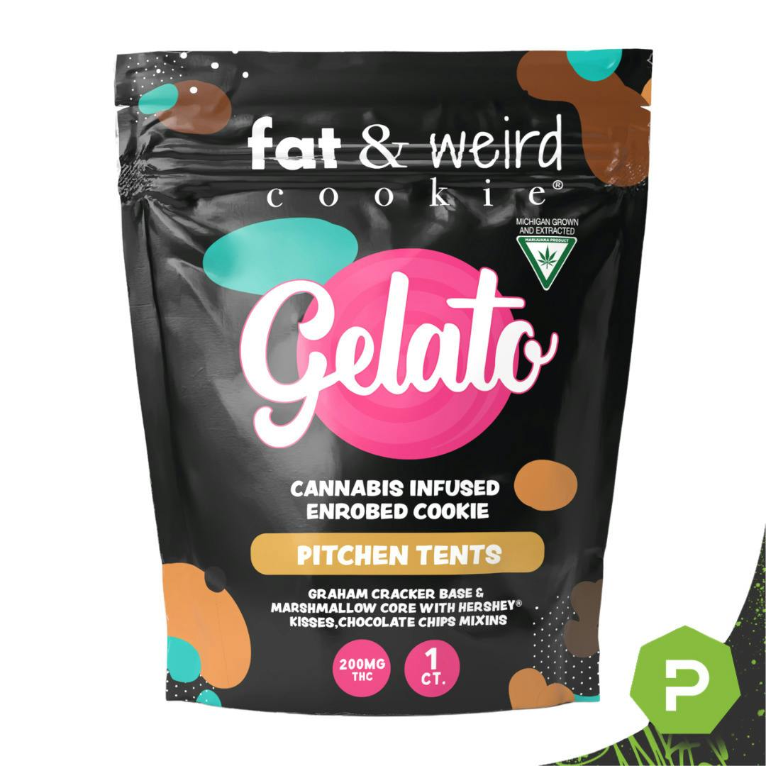 Gelato x Fat & Weird | 200mg Cookie | Pitchen Tents
