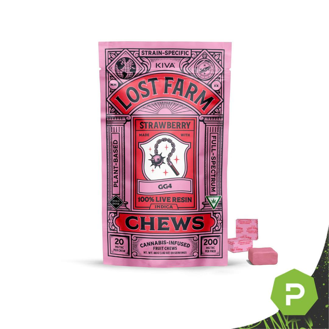 Lost Farm | 200mg Live Resin Chews | Strawberry