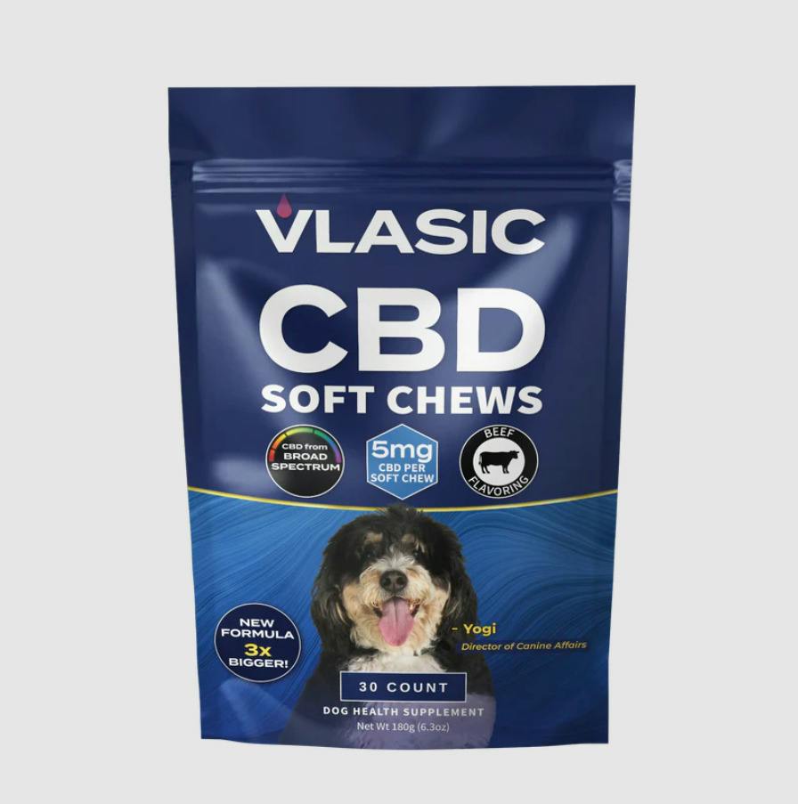 Vlasic Labs - Beef Dog Chews - CBD 20mg - 4ct