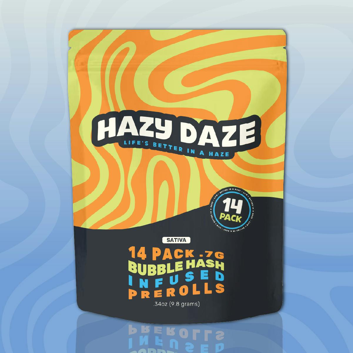 Electric Peanut Butter Cookie #2 0.7g Infused Preroll 14pack by Hazy Daze