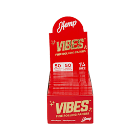 VIBES FINE ROLLING PAPERS - Hemp 50pk