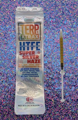TERP XTRAX - LIVE HTFE SAUCE SYRINGE - 1G - SUPER SILVER HAZE - SAUCE