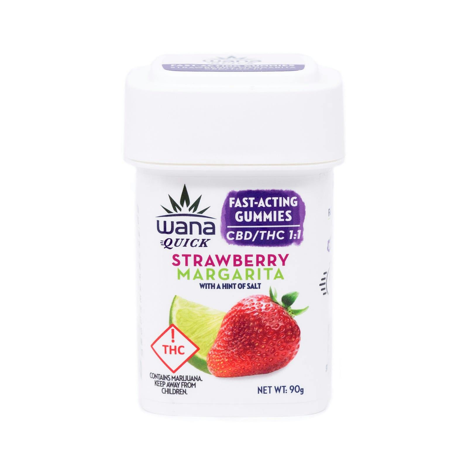 Wana Edibles - Strawberry Margarita (Med) // 1:1 CBD/THC - 90 g