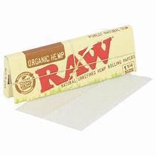 Raw Organic Hemp 1 1/4 Slow Burning Rolling Papers