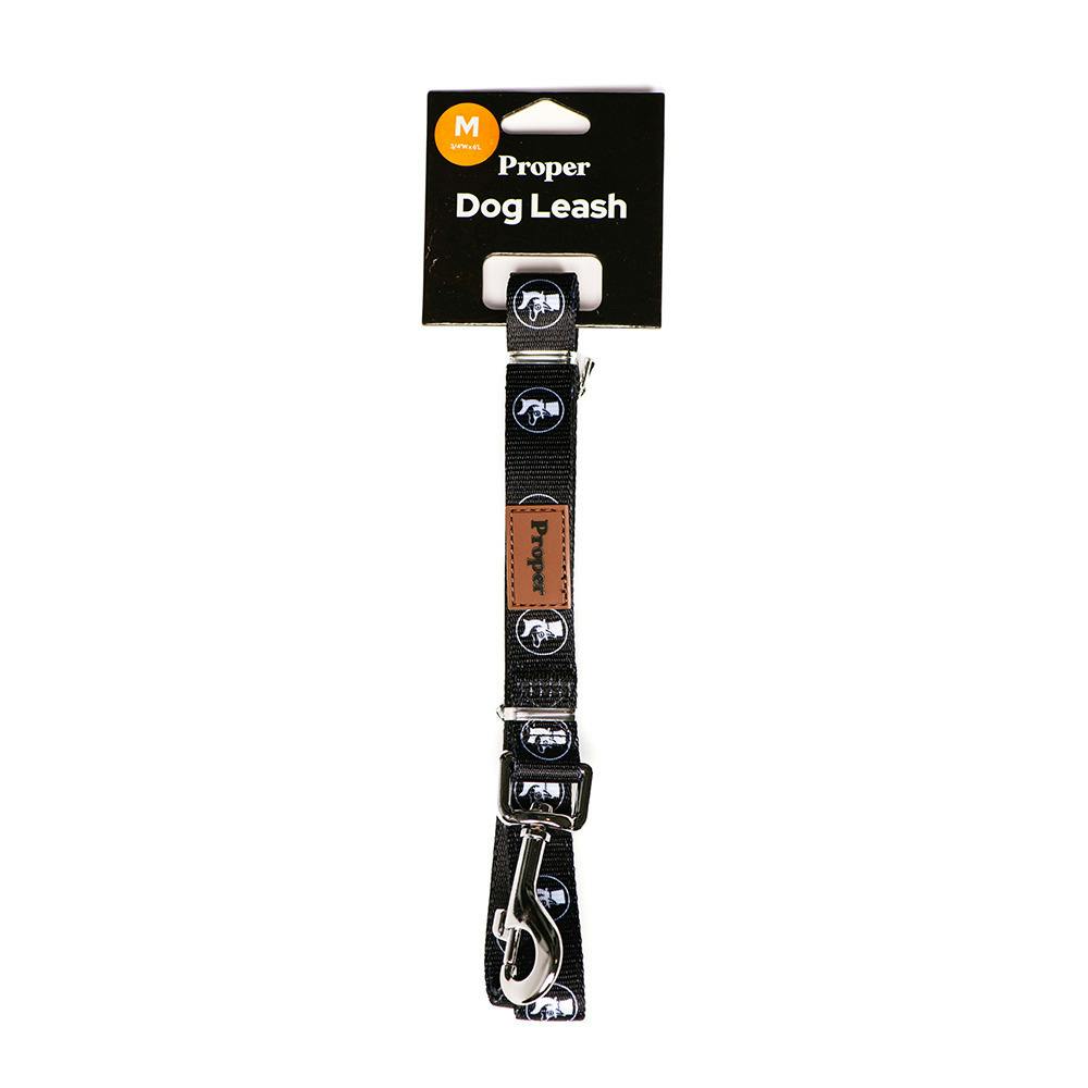 Black Proper Dog Leash | Medium