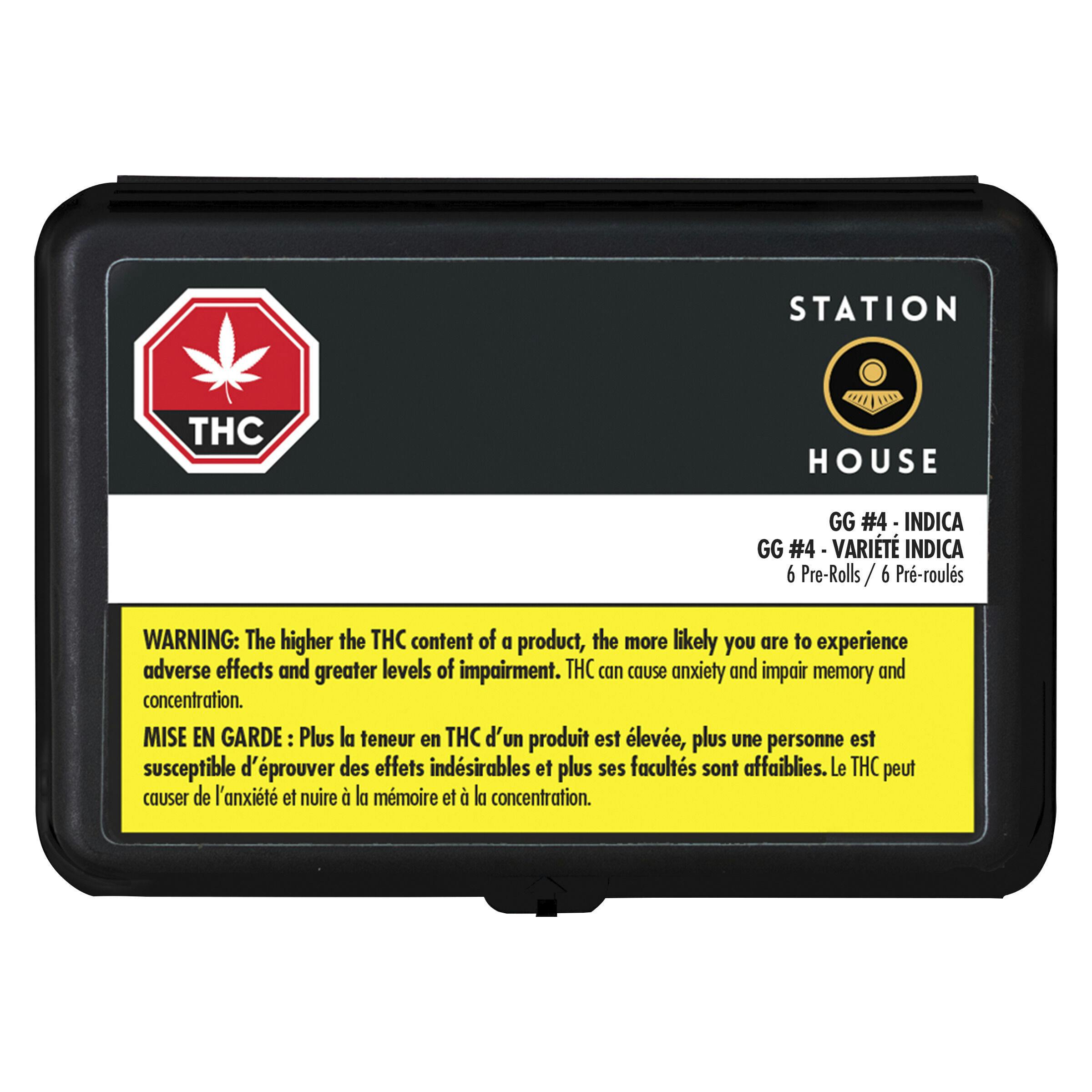Station House - GG#4 Single Pre-Roll - Indica - 1x0.5g