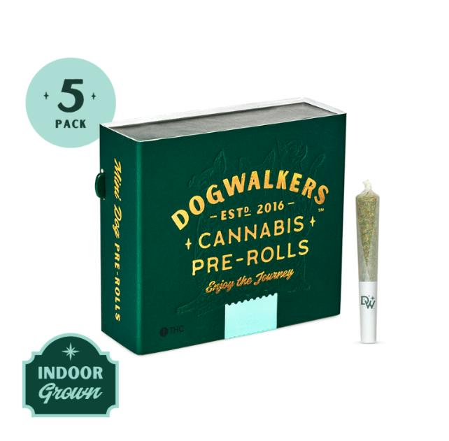 Dogwalkers L’Orange Mini Dogs Pre-Rolls 1.75g | 5 Pack | 0.35g ea