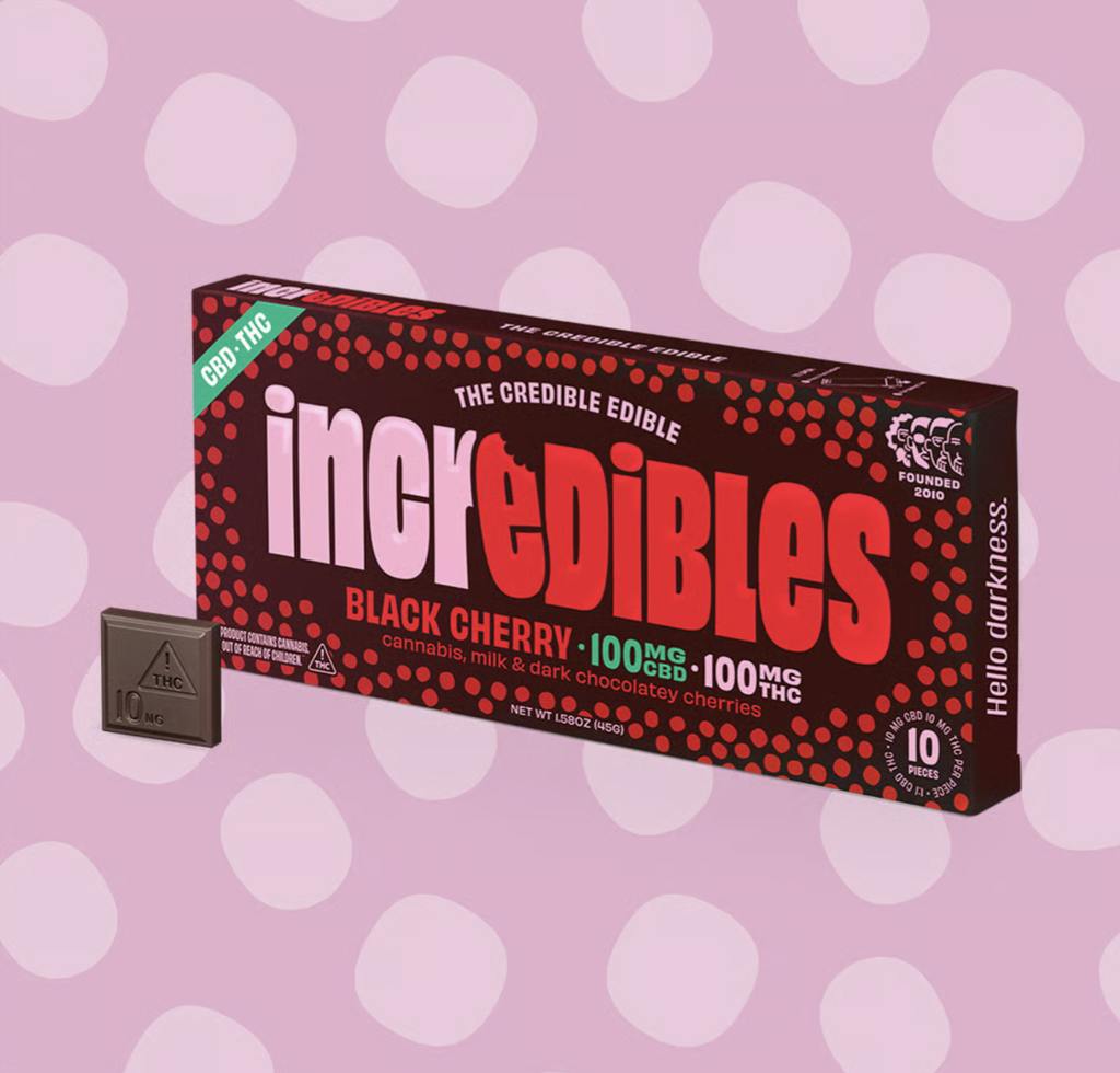Incredibles Chocolate Black Cherry 1:1 Chocolate 100mg
