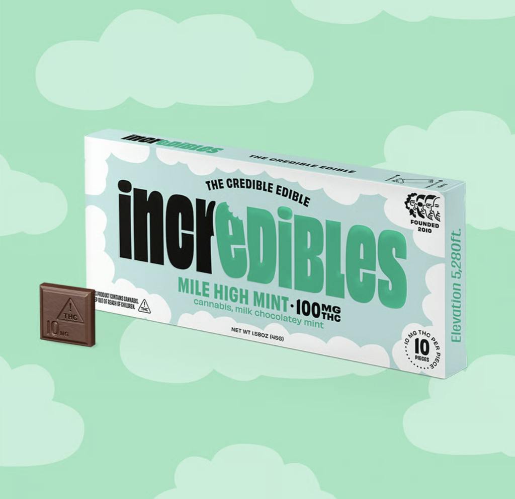 Incredibles Chocolate Mile High Mint Chocolate 100mg