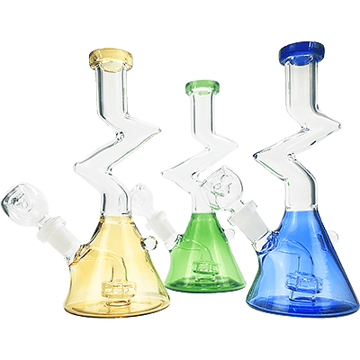 7" Zong Style Beaker Bong with Flower Bowl 7"