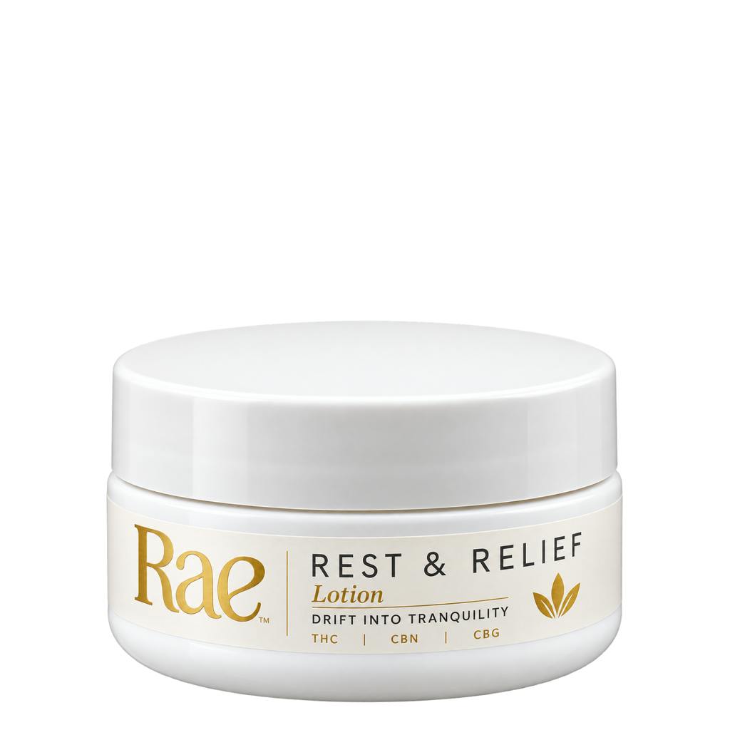 Rae Infused Lotion | Rest & Relief | 1:1:1 THC:CBG:CBN 1000mg