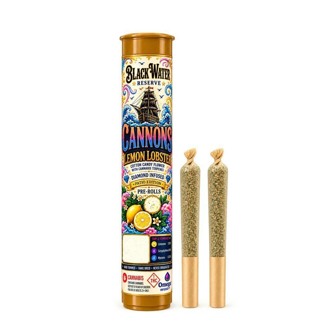 Blackwater Reserve Diamond Infused Pre-Rolls | Lemon Lobster 1g [2 pk]