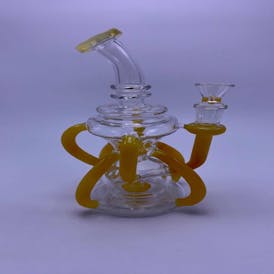 10in Crazy Arm Yellow Water Bong