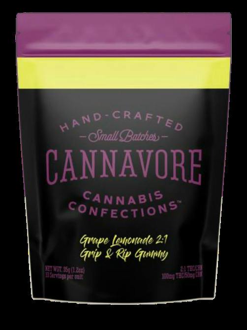 Cannavore - Grape Lemonade 2:1 THC/CBN Gummies (100mg)