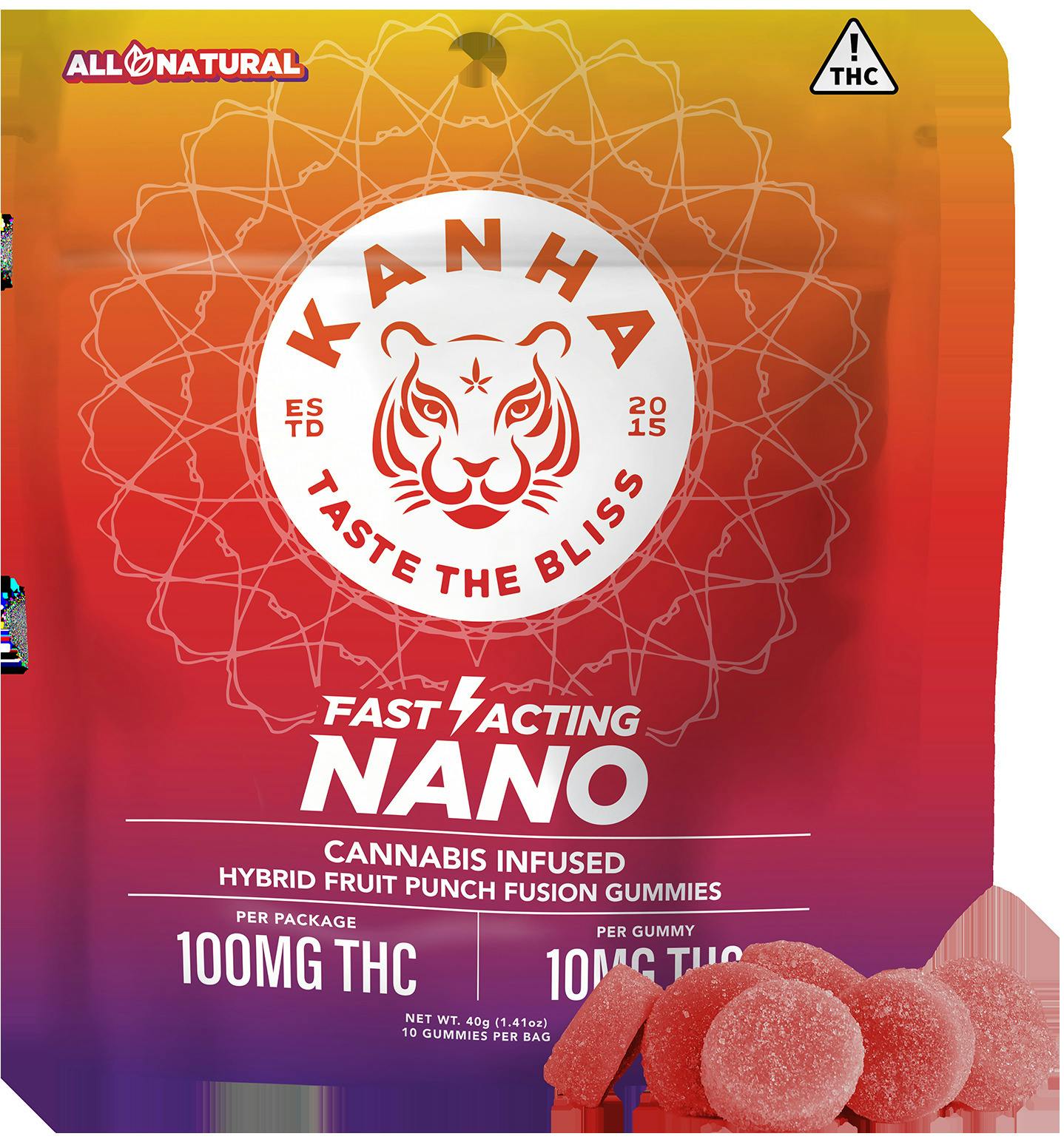 Kanha - Fruit Punch Fusion Nano Hybrid Gummies (100mg)