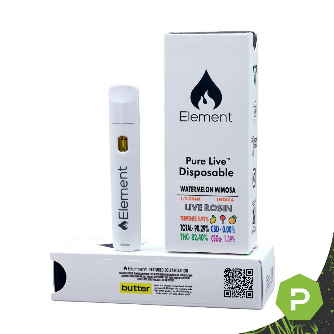 Element | 0.5g Live Rosin Disposable | Cap Junky