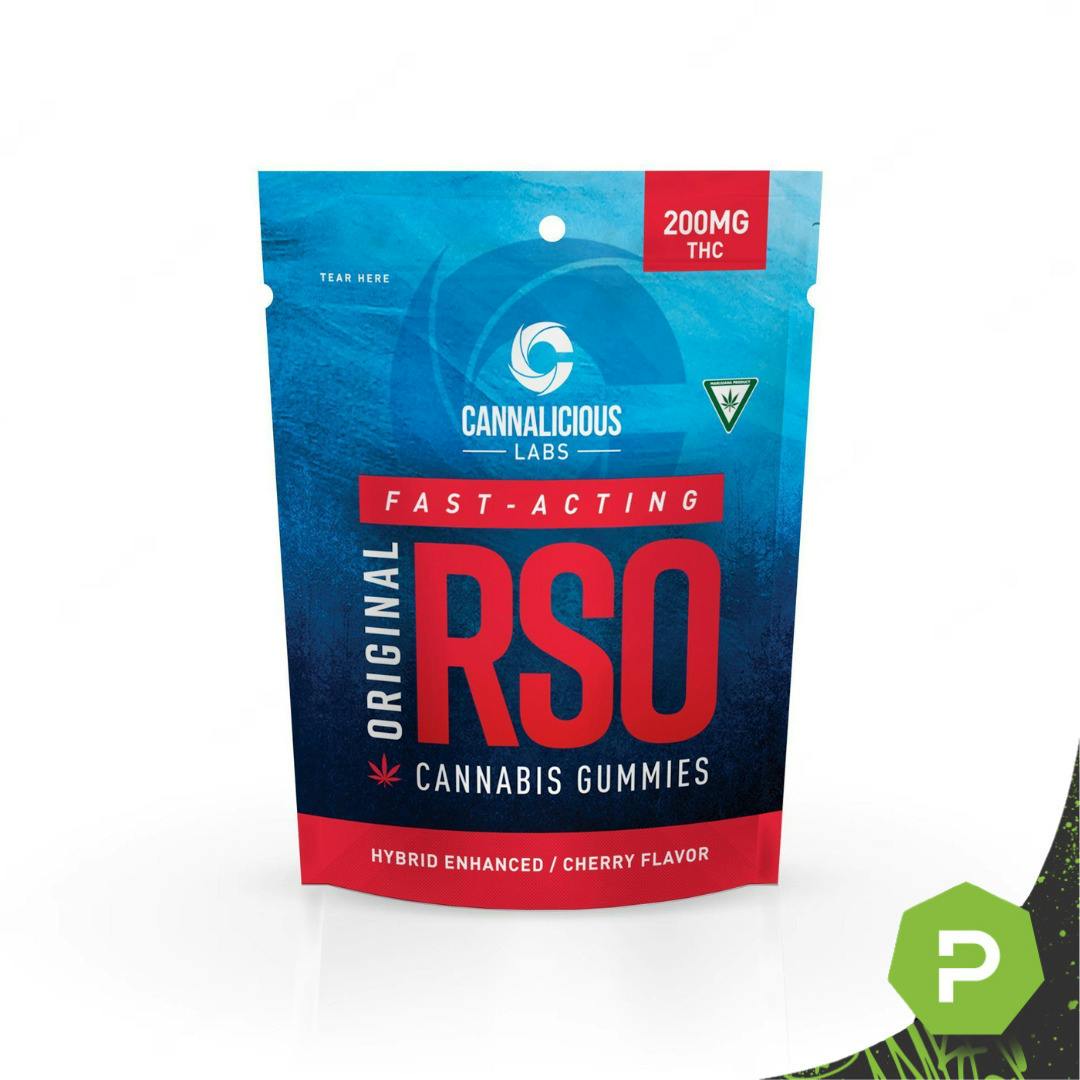 Cannalicious | 200mg RSO Hybrid Gummies | Cherry