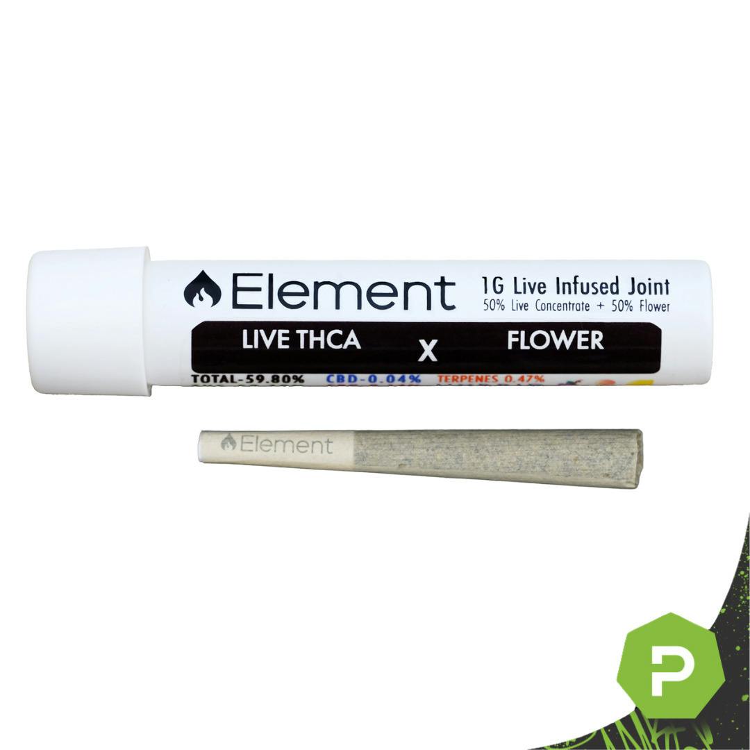 Element x Fractal | 1g Live THCA Joint | Jealousy x Blue Skunk