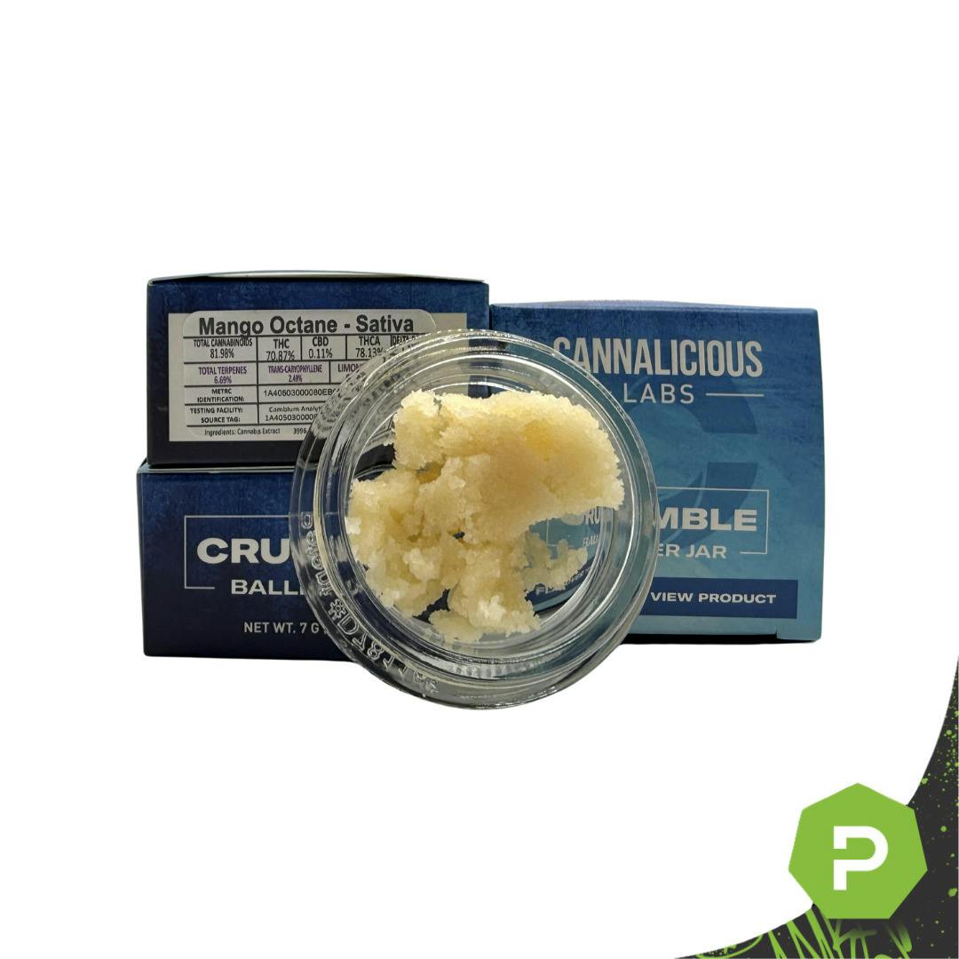 Cannalicious | 7g Crumble Baller Jar | Mandarin Sunset