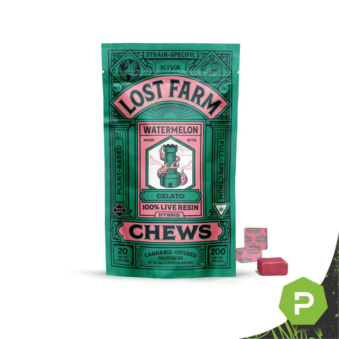 Lost Farm | 200mg Live Resin Chews | Watermelon