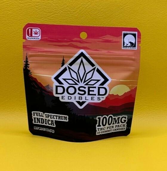 DE, Gummy Indica, 100mg at The Knotty Puffin
