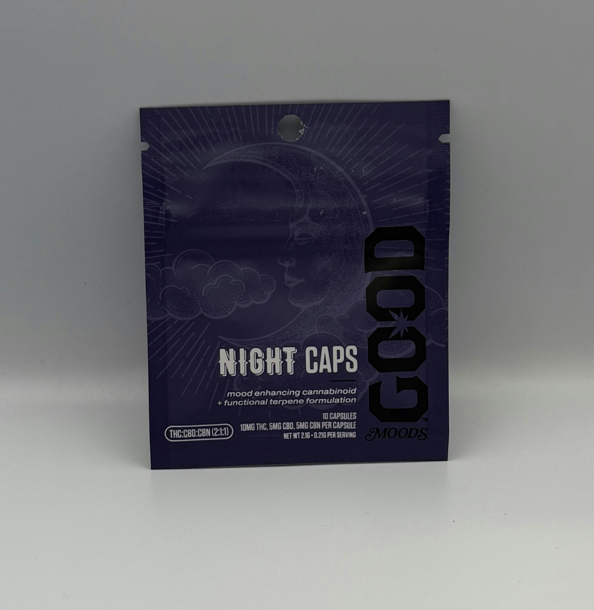 GC, Goodnight Capsules, 2:1:1, THC:CBD:CBN, 100mg