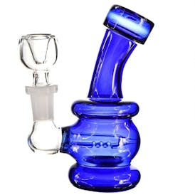 34573 glass mini water pipe blue