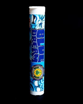 Old school x Rec habits 1G Full Flower Blue Dream preroll