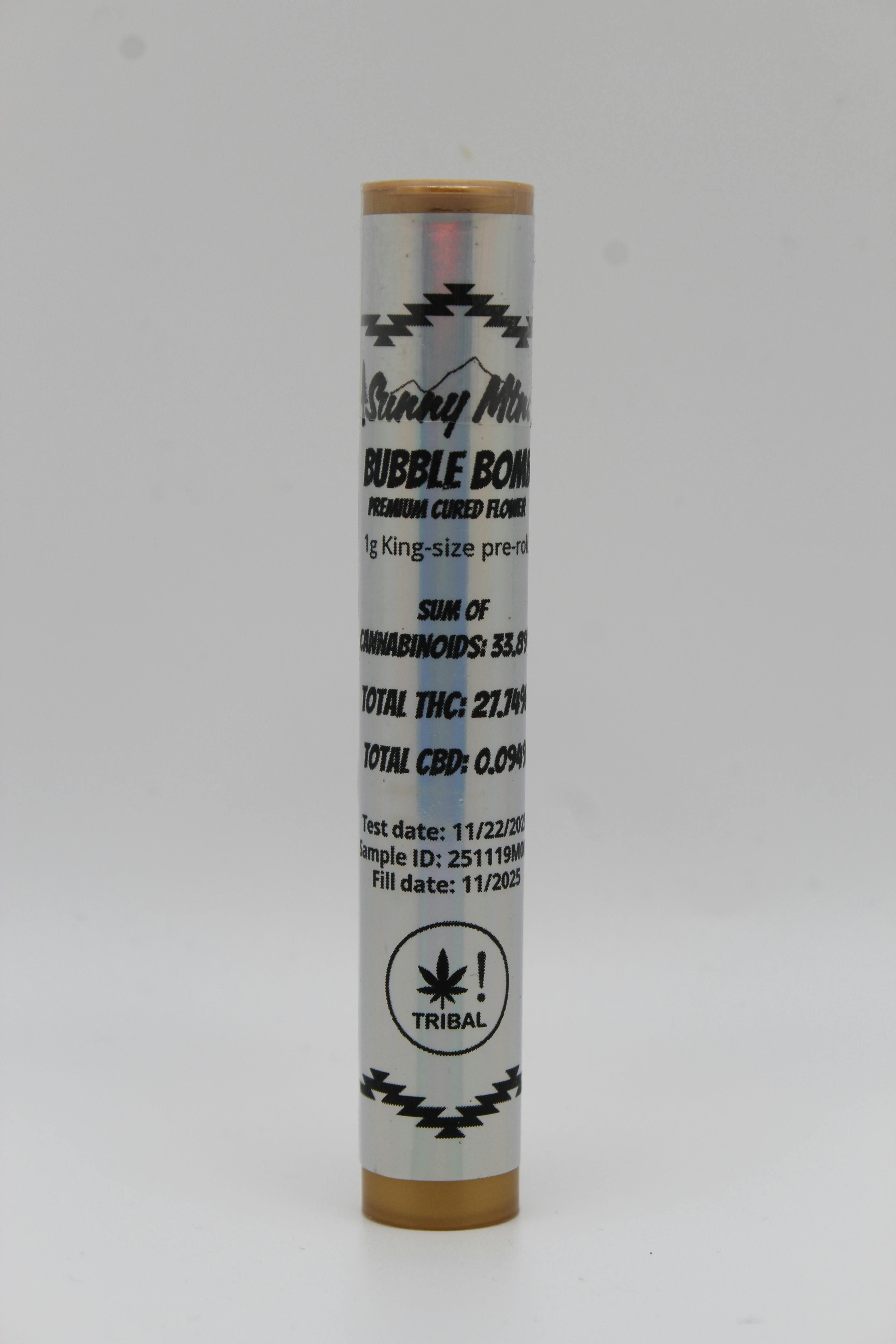 Sunny Mountain - Preroll 1G - Bubble Bomb at Yo'Aura Dispensary
