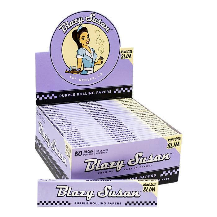 Blazy Susan Purple King Size Slim Rolling Paper