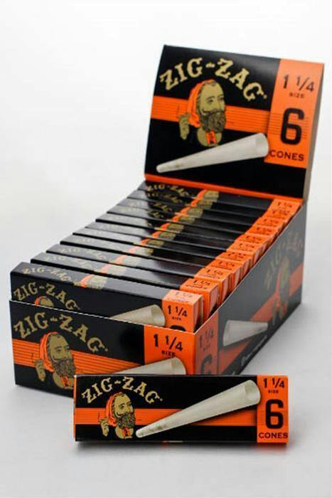 Zig Zag Ultra Thin Slow Burning Cones 1 1/4