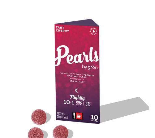 Grön - Pearls - Tart Cherry 10:1 CBN:THC ** EVERYDAY** - Tart Cherry 10:1 CBN:THC