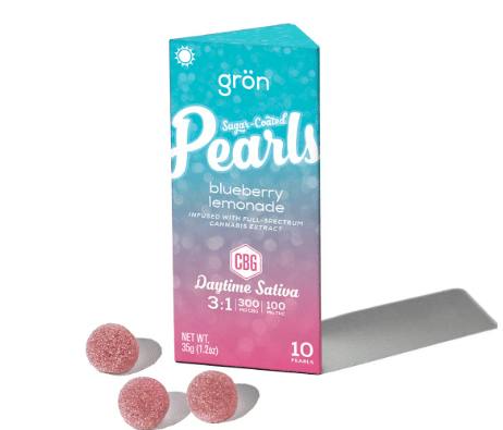 Grön - Pearls - Blueberry Lemonade 3:1 CBG:THC Gummies ** EVERYDAY** - Blueberry Lemonade 3:1 CBG...