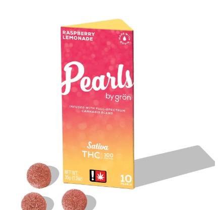 Grön - Pearls - Raspberry Lemonade Gummies ** EVERYDAY** - Raspberry Lemonade