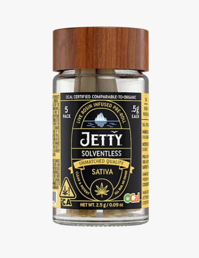 Jetty - Sour Strawberry x Strawberry Cough (S) OCal Solventless Rosin 2.5g 5pk Jar - Sour Strawbe...