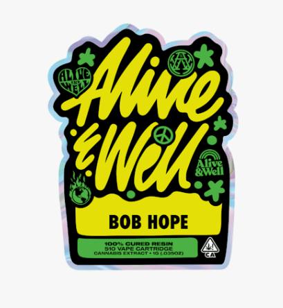 Alive and Well - Bob Hope (S) Cured Resin Cart 1g - Bob Hope Cured Resin Cart