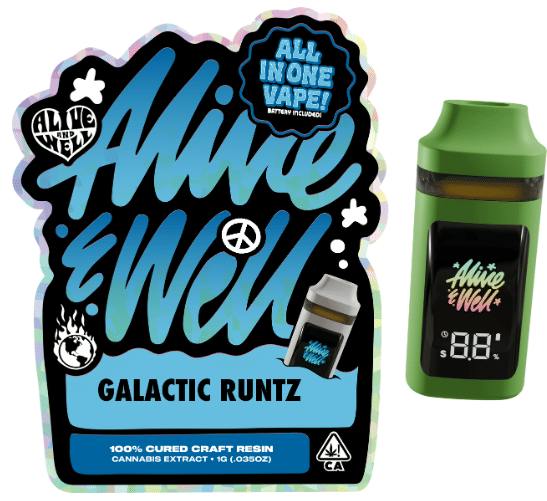 Alive and Well - Galactic Runtz (I) AIO Cured Craft Resin 1g - Carbon Fiber (S)
