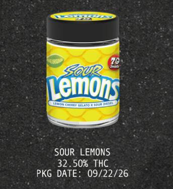 Backpack Boyz - Sour Lemons 32.501% 7g Smalls - Quarter